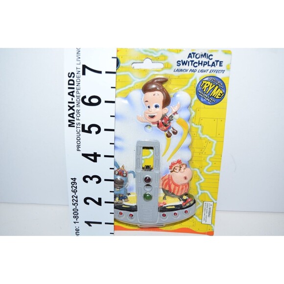 Jimmy Neutron Atomic Switch Plate Cover Launch Pad Light Effects Vtg NOS - Picture 4 of 8